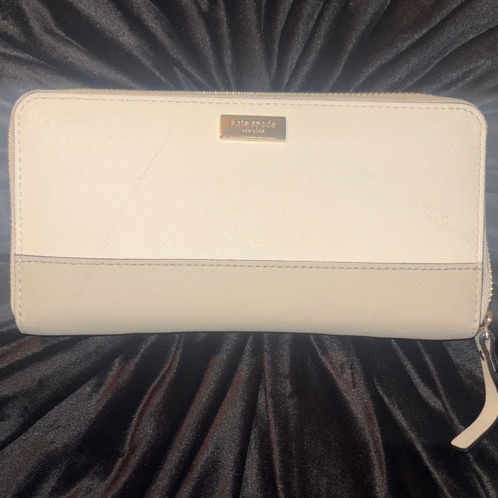 Kate Spade Ivory Zip-Around Wallet